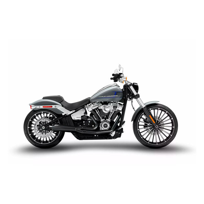 Zard, M8 Softail 2-1 Short Cone exhaust system. Black