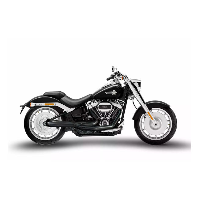 Zard, M8 Softail 2-1 Short Cone exhaust system. Black