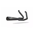 Zard, M8 Softail 2-1 Short Cone exhaust system. Black