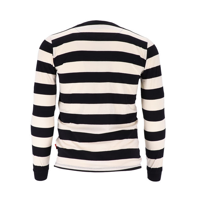 13 1/2 Behind Bars long sleeve white/black