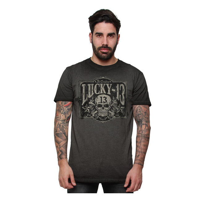 Lucky 13 Tombstone t-shirt vintage black