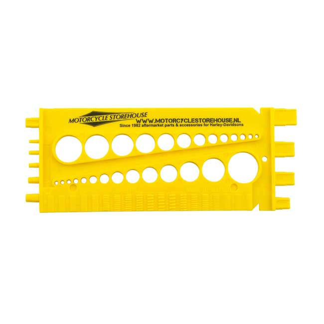 Motorcycle storehouse, ''Size it'' bolt & nut gauge tool