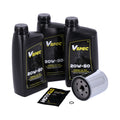 MCS, engine oil service kit. 20W50 Mineral — 84-98 Softail; 87-94 FXR model; 86-22 XL Sportster (NU)