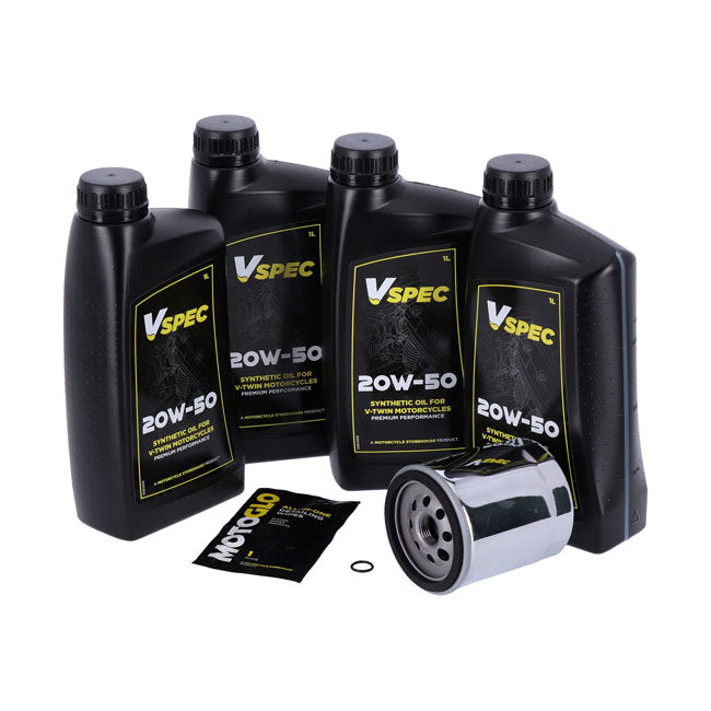 MCS, engine oil service kit. 20W50 Synthetic — 99-16 FLT/Touring; 09-16 Trike (NU)