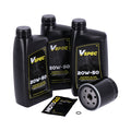 MCS, engine oil service kit. 20W50 Synthetic — 84-99 Softail; 87-94 FXR model; 86-20 XL Sportster (NU)