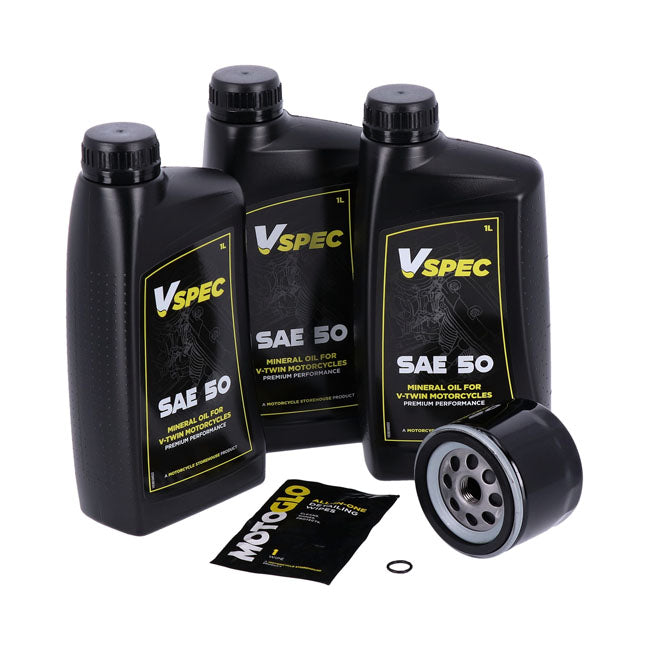 MCS, engine oil service kit. SAE 50 — 80-E84 XL Sportster (NU)