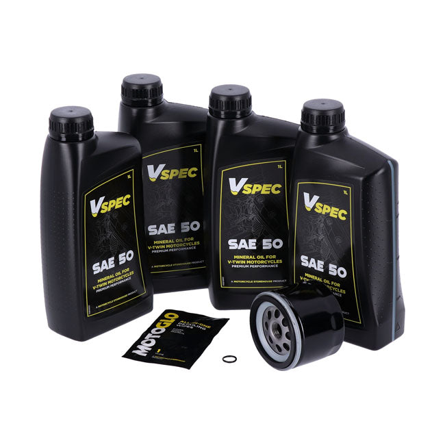MCS, engine oil service kit. SAE 50 — L82-84 FL Shovel; L82-84 FX Shovel (NU)