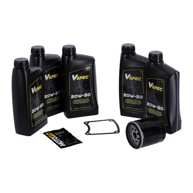 MCS, ''Big Oil'' service kit. Full synthetic. Black filter — 87-94 FXR (NU)