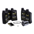 MCS, ''Big Oil'' service kit. Full synthetic. Chrome filter — 84-98 Evo Softail (NU)