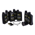 MCS, ''Big Oil'' service kit. Full synthetic. Black filter — 17-26 FLT/Touring; 17-26 Trikes