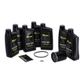 MCS, ''Big Oil'' service kit. Full synthetic. Black filter — 18-26 Softail