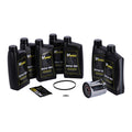 MCS, ''Big Oil'' service kit. Full synthetic. Chrome filter — 18-26 Softail