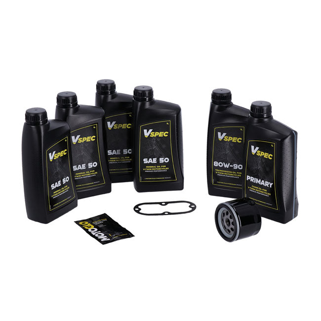 MCS, ''Big Oil'' service kit. Mineral SAE50. Black filter — L82-84 FL Shovel; 82-84 FX Shovel (NU)