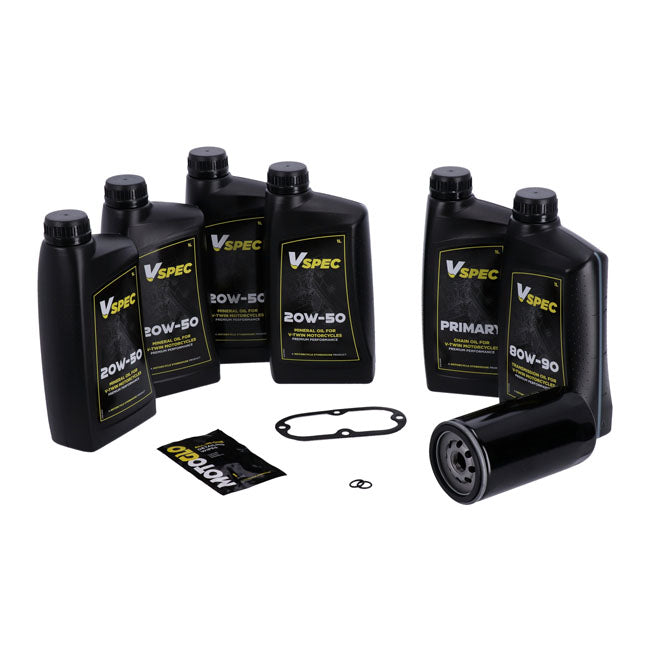 MCS, ''Big Oil'' service kit. Mineral. Black filter — 91-98 Dyna (NU)