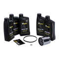 MCS, ''Big Oil'' service kit. Full synthetic. Chrome filter — 07-17 Softail; 06-17 Dyna (NU)