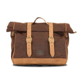 Longride, ''Old Chopper'' waxed cotton saddlebag. Marron Brown — Royal Enfield: Interceptor 650; Royal Enfield Continental GT 650 Moto Guzzi: V7 850 Stone from 2021-up; V7 850 Special from 2021-up