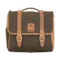 Longride, ''Classic'' waxed cotton saddlebag. Khaki