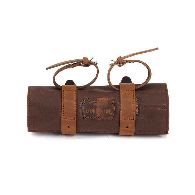 Longride, toolroll waxed cotton. Brown