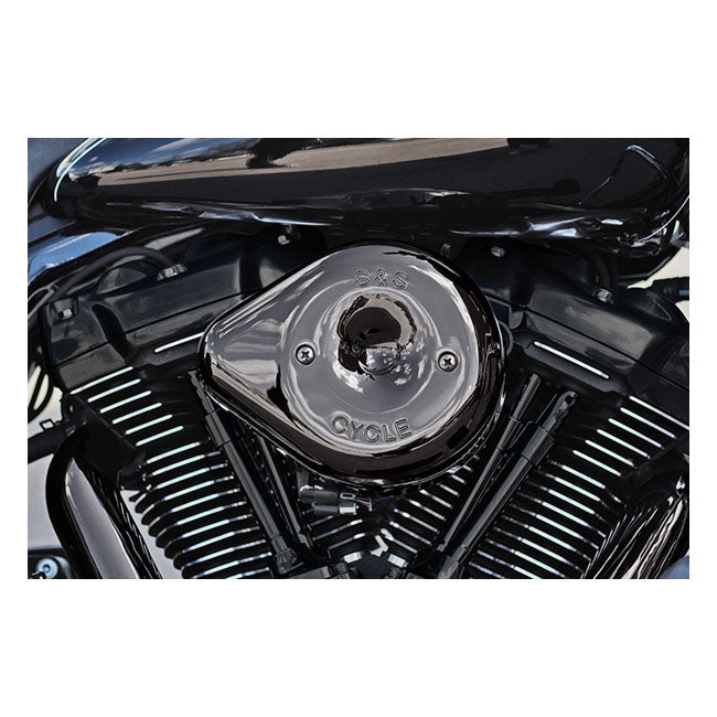 S&S, Stealth Teardrop cover. Lava Chrome