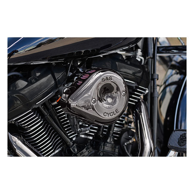 S&S, Stealth Mini Teardrop cover. Lava Chrome