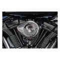 S&S, Stealth Mini-Teardrop air cleaner kit. Lava Chrome