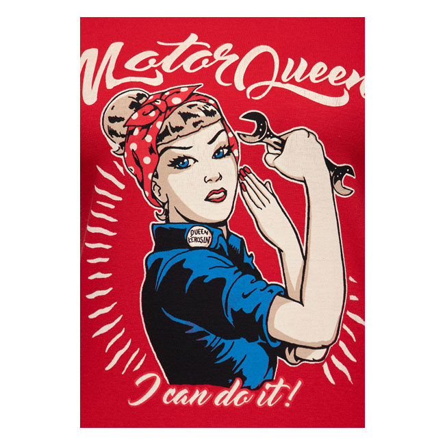 Queen Kerosin Motor Queen I Can Do It t-shirt red