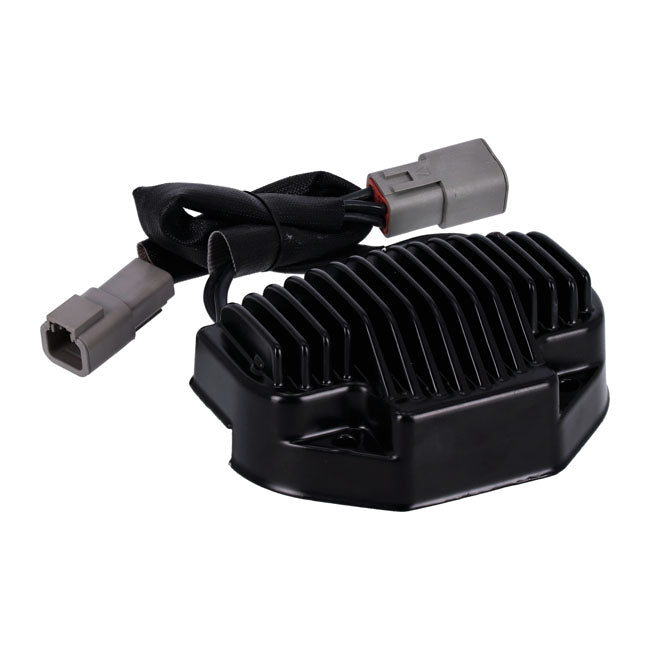 MCS, voltage regulator/rectifier. Black — 06-07 Dyna (NU)