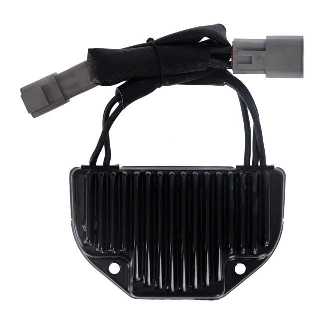 MCS, voltage regulator/rectifier. Black — 06-07 Dyna (NU)