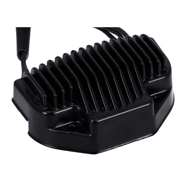 MCS, voltage regulator/rectifier. Black — 06-07 Dyna (NU)