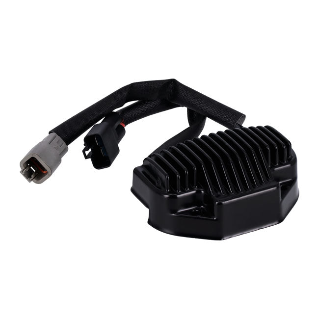 MCS, voltage regulator/rectifier. Black — 04-05 Dyna (NU)