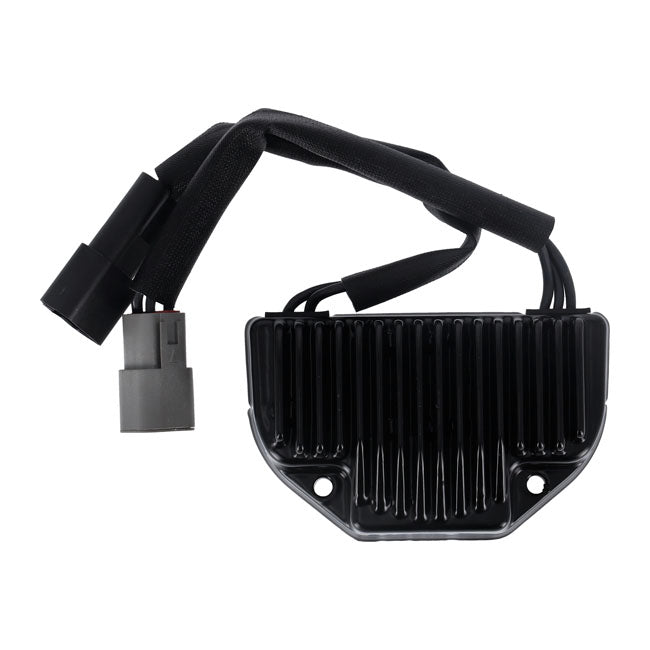 MCS, voltage regulator/rectifier. Black — 04-05 Dyna (NU)