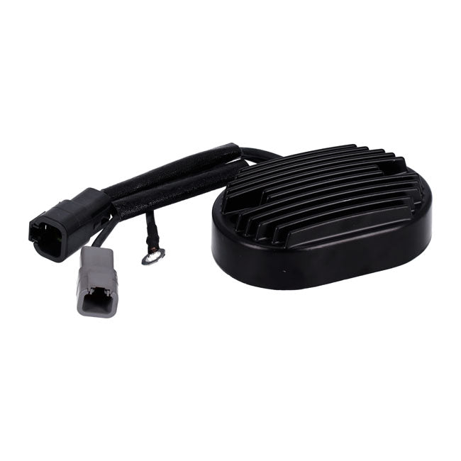 MCS, voltage regulator/rectifier. Black — 2007 Softail (NU)
