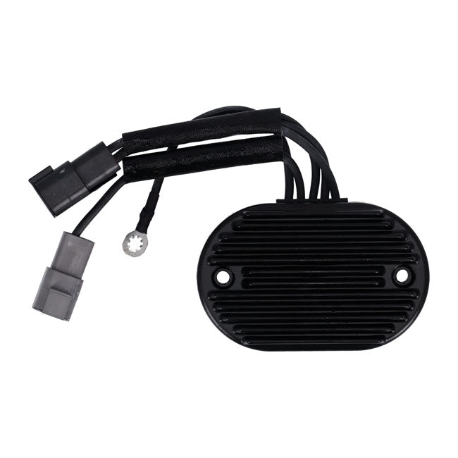 MCS, voltage regulator/rectifier. Black — 2007 Softail (NU)