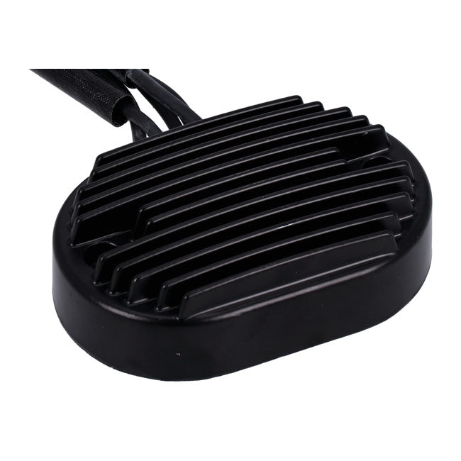 MCS, voltage regulator/rectifier. Black — 2007 Softail (NU)