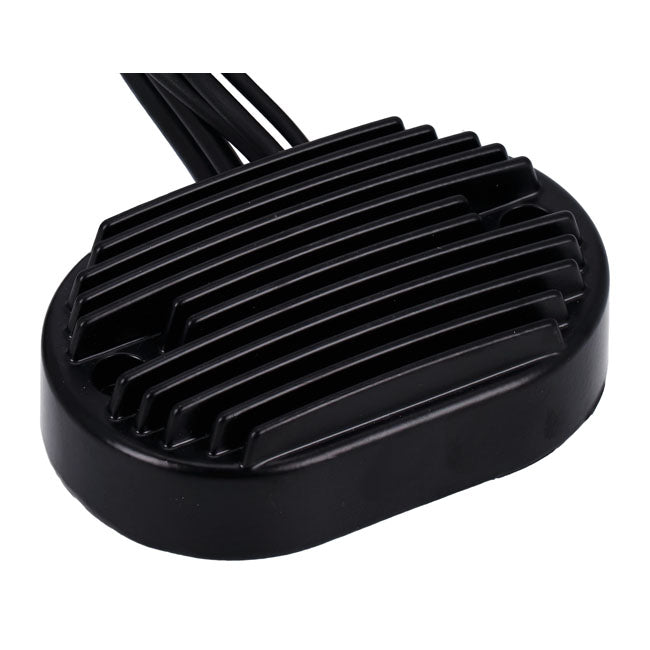 MCS, voltage regulator/rectifier. Black — 01-06 Softail (NU)