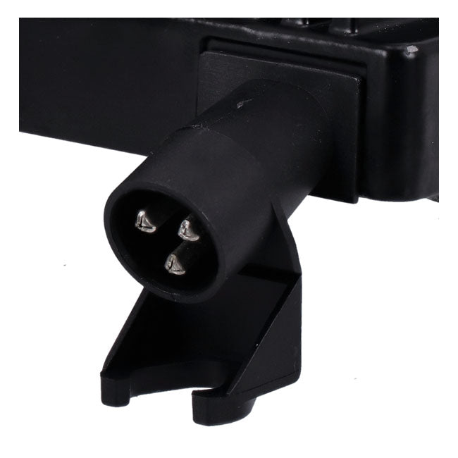 MCS, voltage regulator/rectifier. Black — 08-17 Dyna (NU)