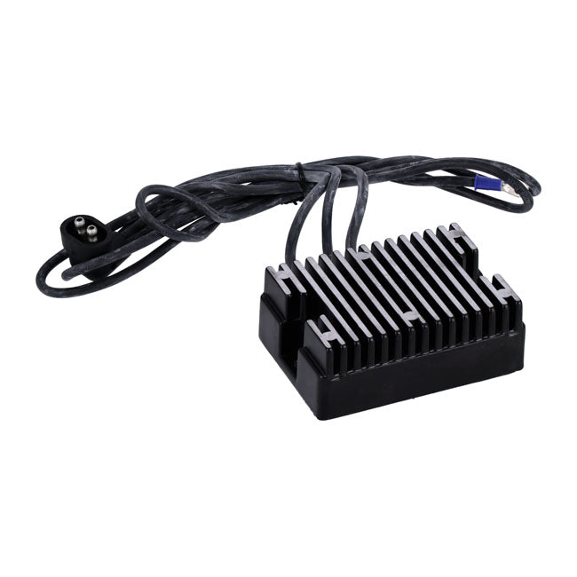 MCS, voltage regulator/rectifier. Black — 89-99 Evo Big Twin (excl. 95-96 FLHTCUI; 1996 FLHRI; FLTCUI; FLHTCI; 1997-up FLT/Touring)