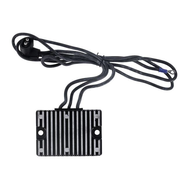 MCS, voltage regulator/rectifier. Black — 89-99 Evo Big Twin (excl. 95-96 FLHTCUI; 1996 FLHRI; FLTCUI; FLHTCI; 1997-up FLT/Touring)