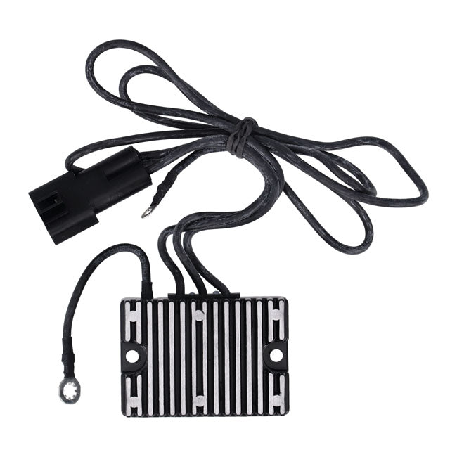 MCS, voltage regulator/rectifier. Black — 99-03 Dyna (NU)