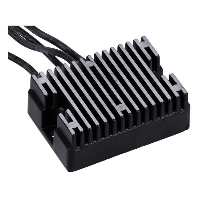 MCS, voltage regulator/rectifier. Black — 99-03 Dyna (NU)