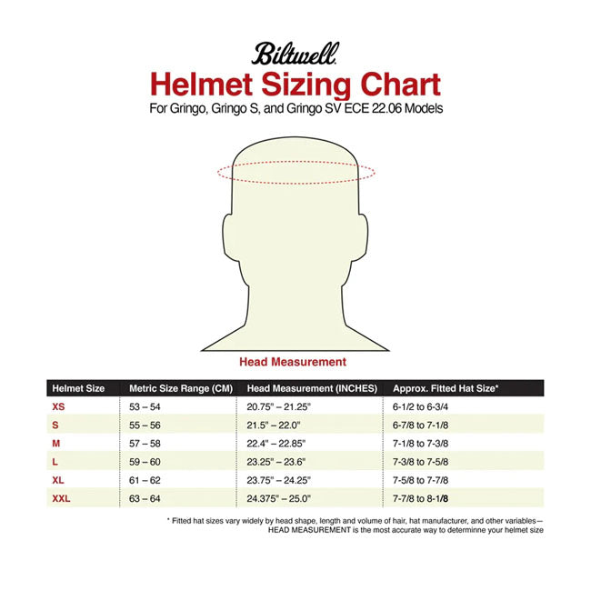 Biltwell Gringo / S / SV 22.06 helmet liner w/ cheek pads - — Biltwell ECE 22.06 Gringo & Gringo S & Gringo SV Size XS