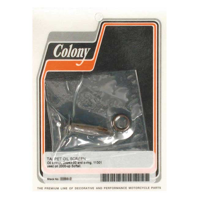 Colony, oil screen kit — 00-17 Softail (NU)
