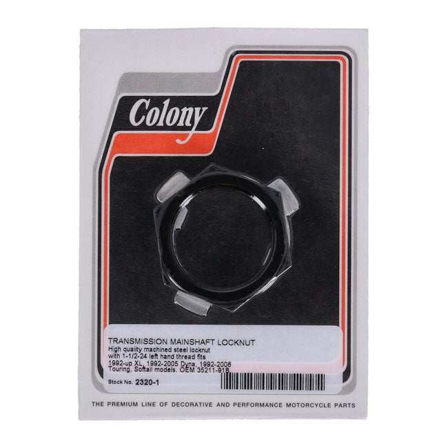 Colony nut, transmission pulley