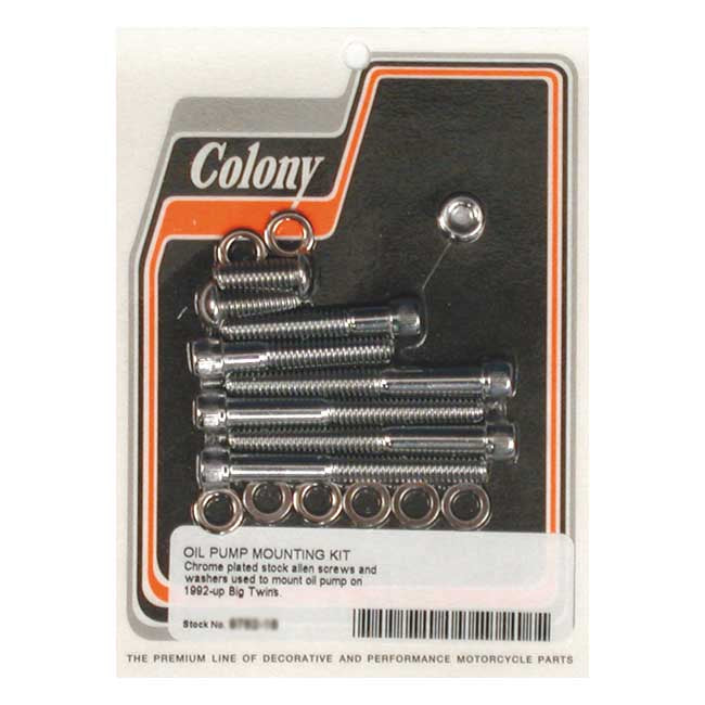 Colony oil pump mount kit allen — 92-99 Big Twin (NU) (Excl. TC)