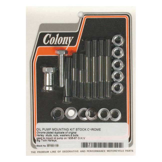Colony oil pump mount kit OEM style — 36-67 Big Twin (NU)