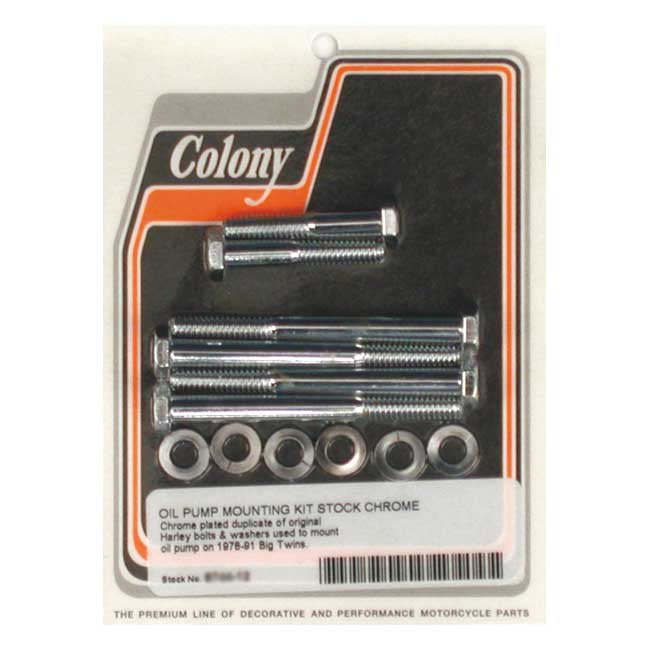 Colony oil pump mount kit OEM style — 79-91 Big Twin (NU)