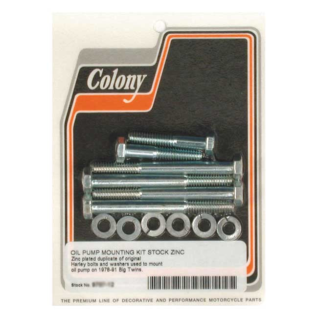 Colony oil pump mount kit OEM style — 79-91 Big Twin (NU)