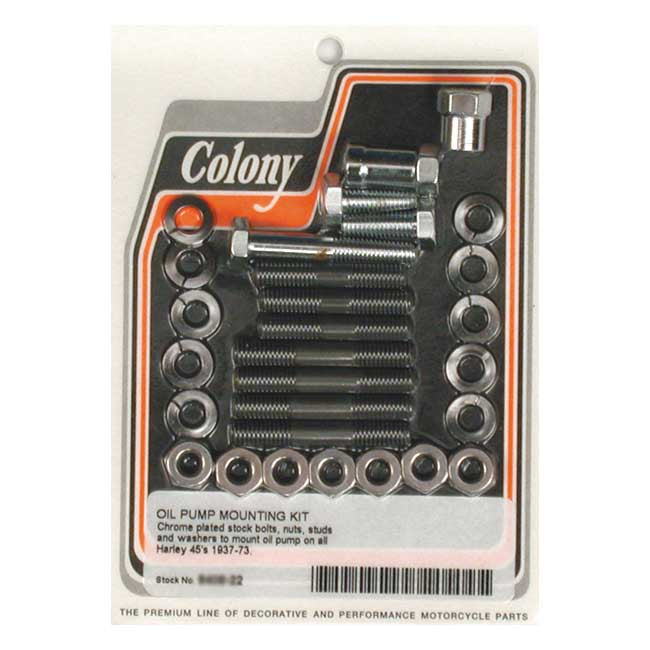 Colony oil pump mount kit OEM style — 37-73 45" SV (NU)