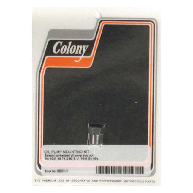 Colony oil pump nut, early style — 41-48 SV Big Twin; 41-54 45" SV (NU)