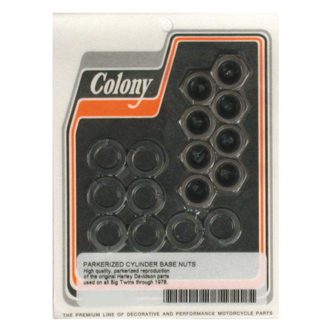 Colony cyl base nut kit — 30-78 Big Twin (NU)